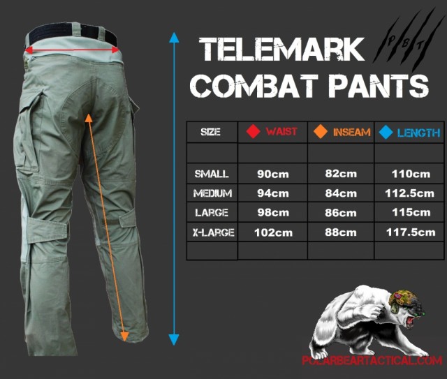 Size Chart Pants